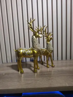 Decorative Golden Couple Deer