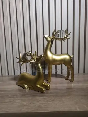 Decorative Golden Couple Deer