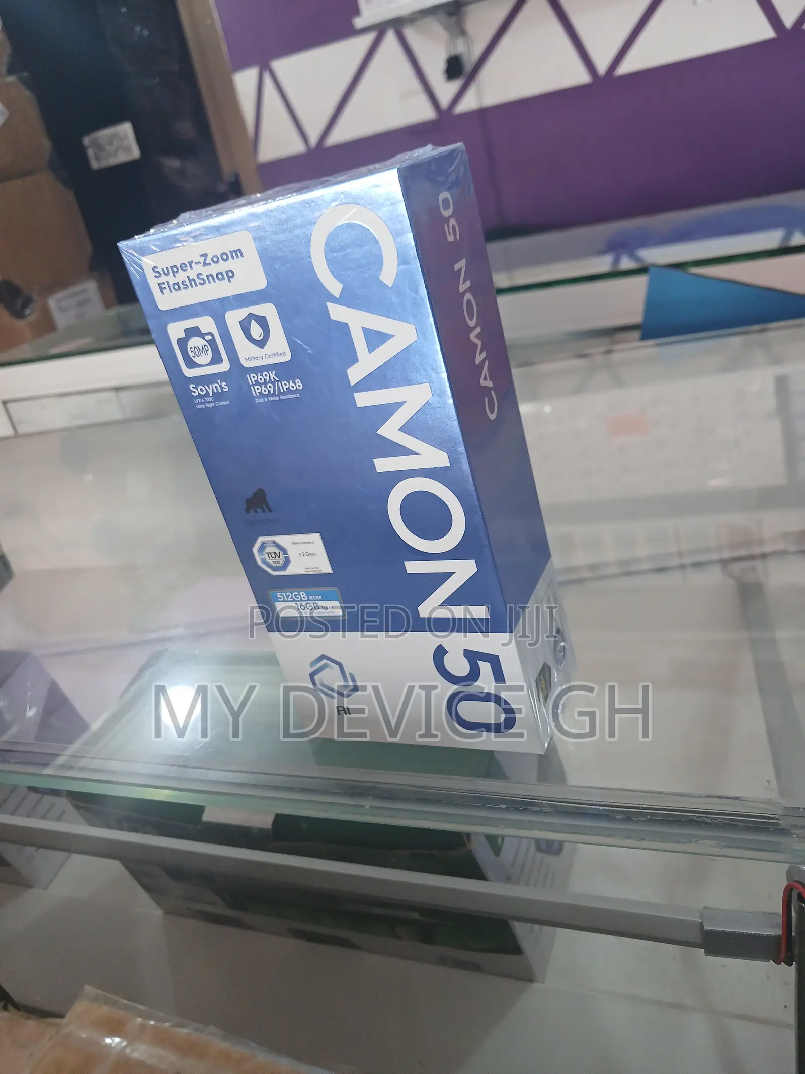 New Tecno Camon 50 256 GB Black
