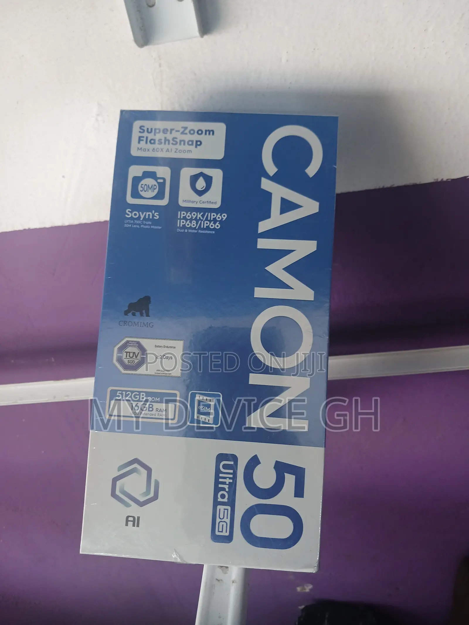 New Tecno Camon 50 Ultra 512 GB Black