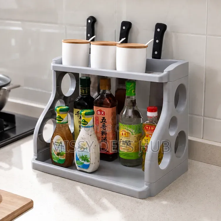 2 Layer Multifunctional Plastic Rack