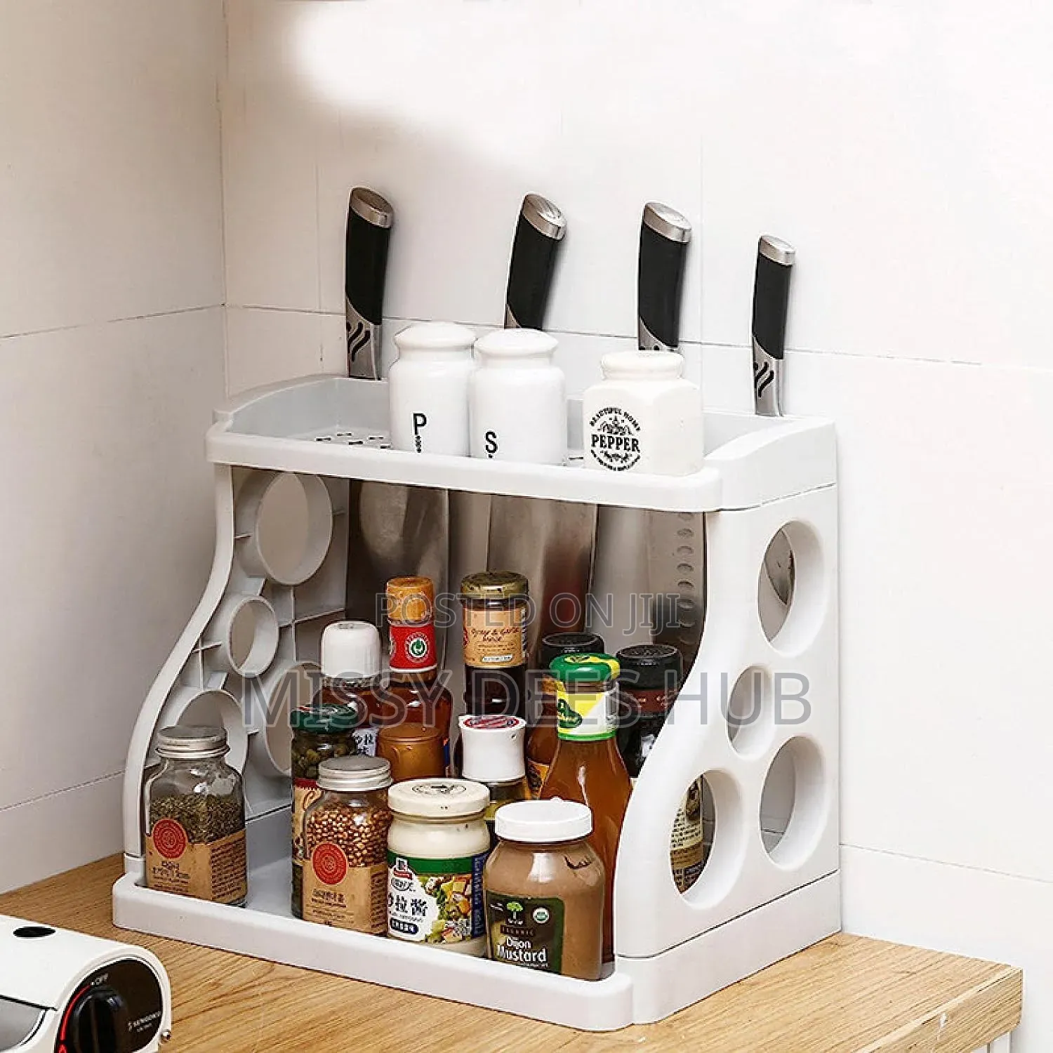 2 Layer Multifunctional Plastic Rack