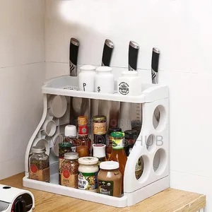 2 Layer Multifunctional Plastic Rack