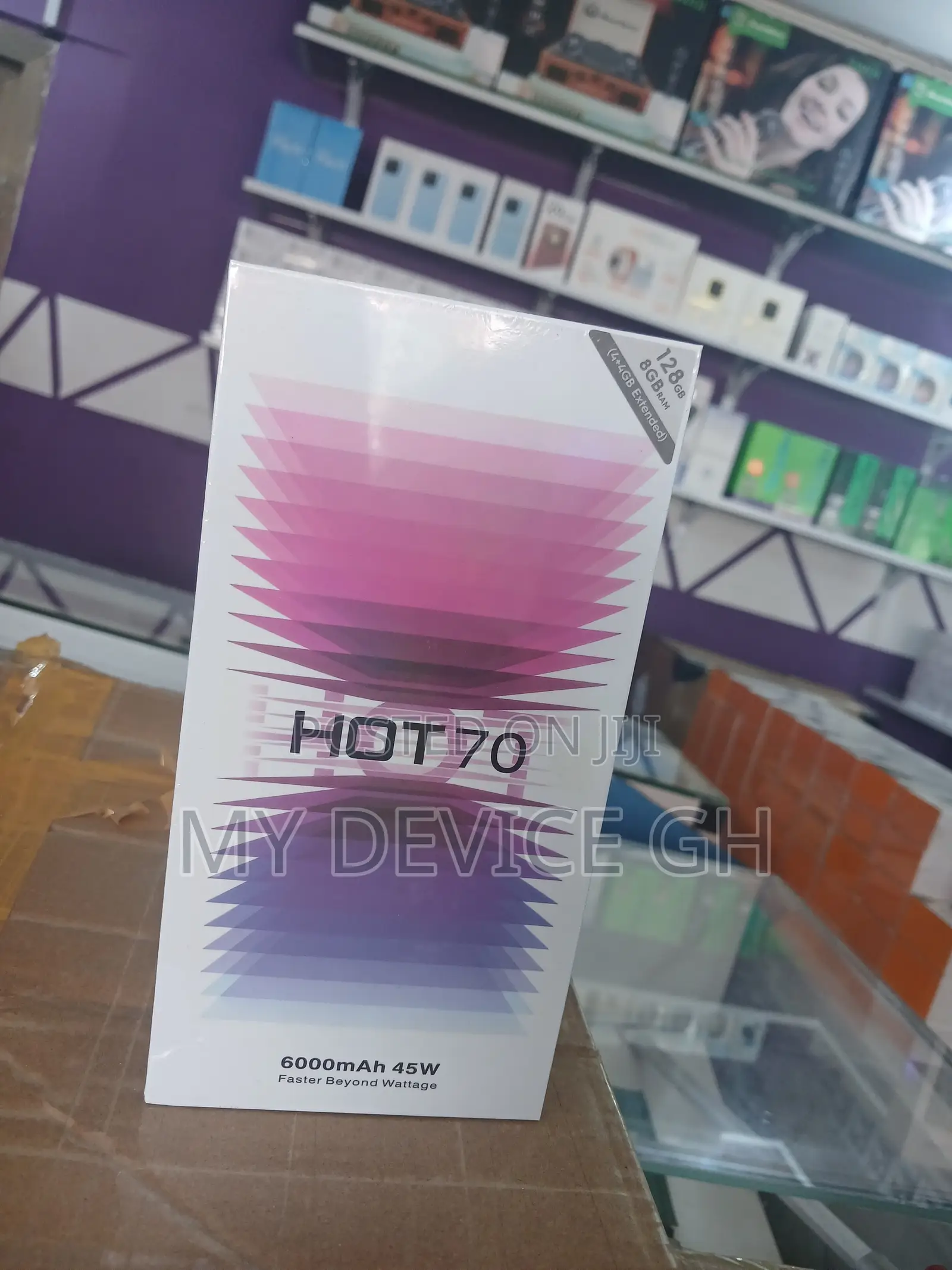 New Infinix Hot 70 128 GB Black