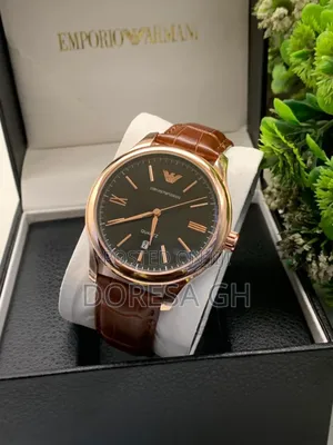 Emporio Armani Analogue Leather Watch for Men – A Classic Gift for Him