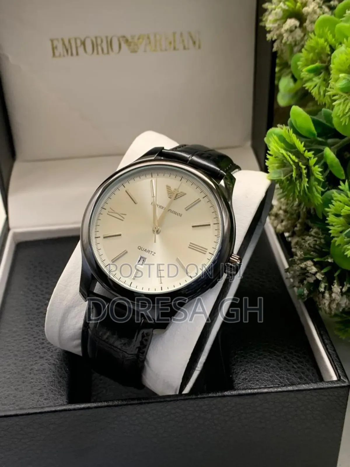 Emporio Armani Analogue Leather Watch for Men – A Classic Gift for Him