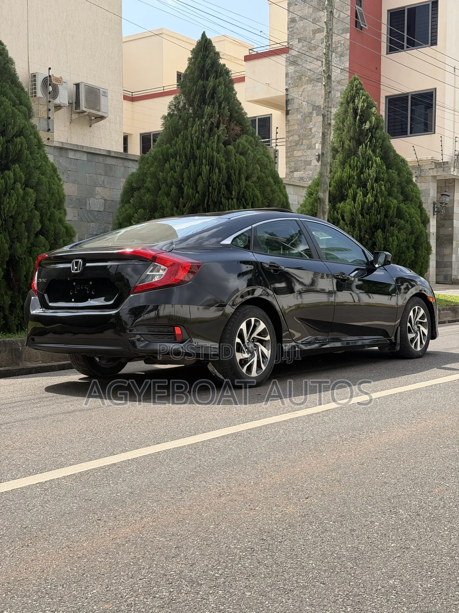 Honda Civic EX Sedan 2018 Black