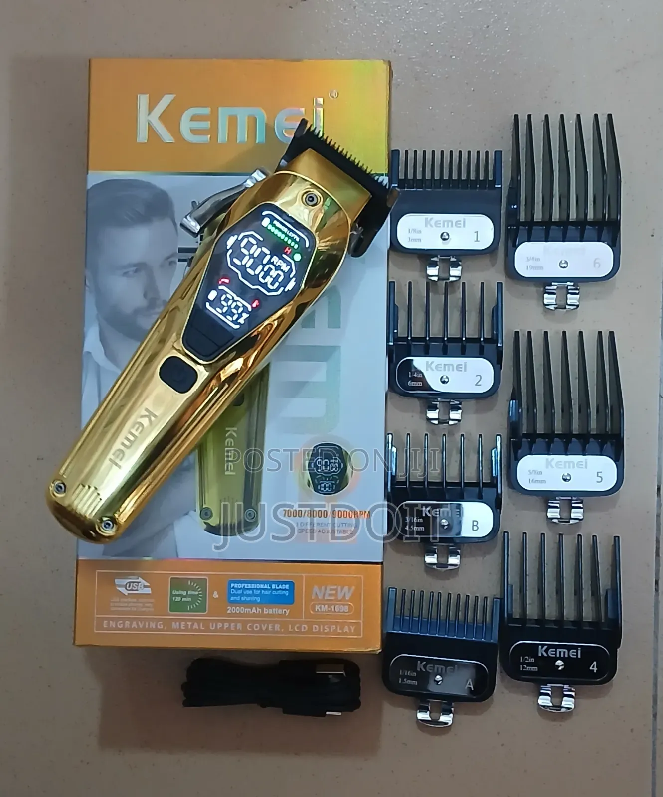 Kemei 1698 Rechargeable Clipper