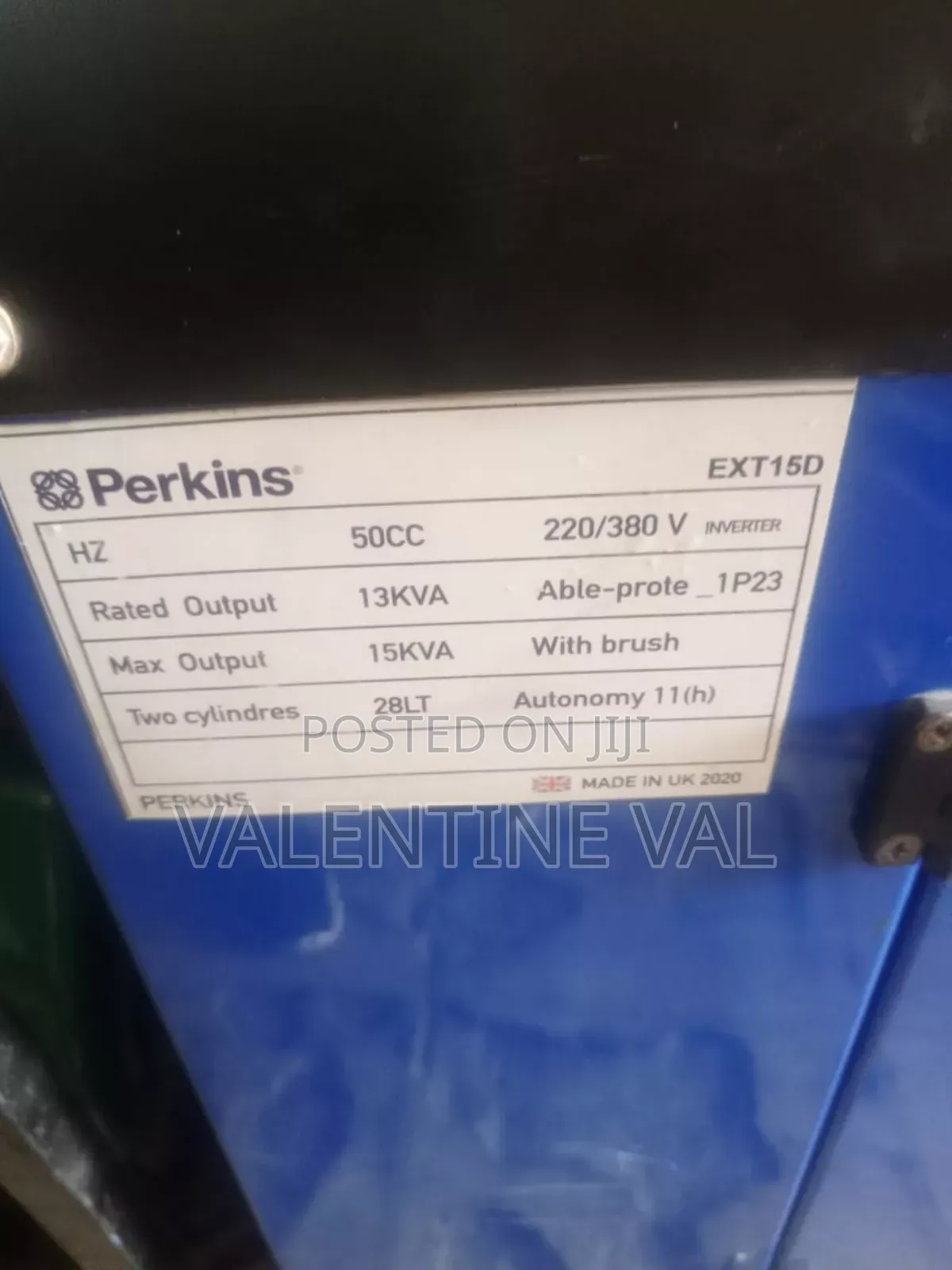 Perkins Diesel Generator 8 KVA Made in UK