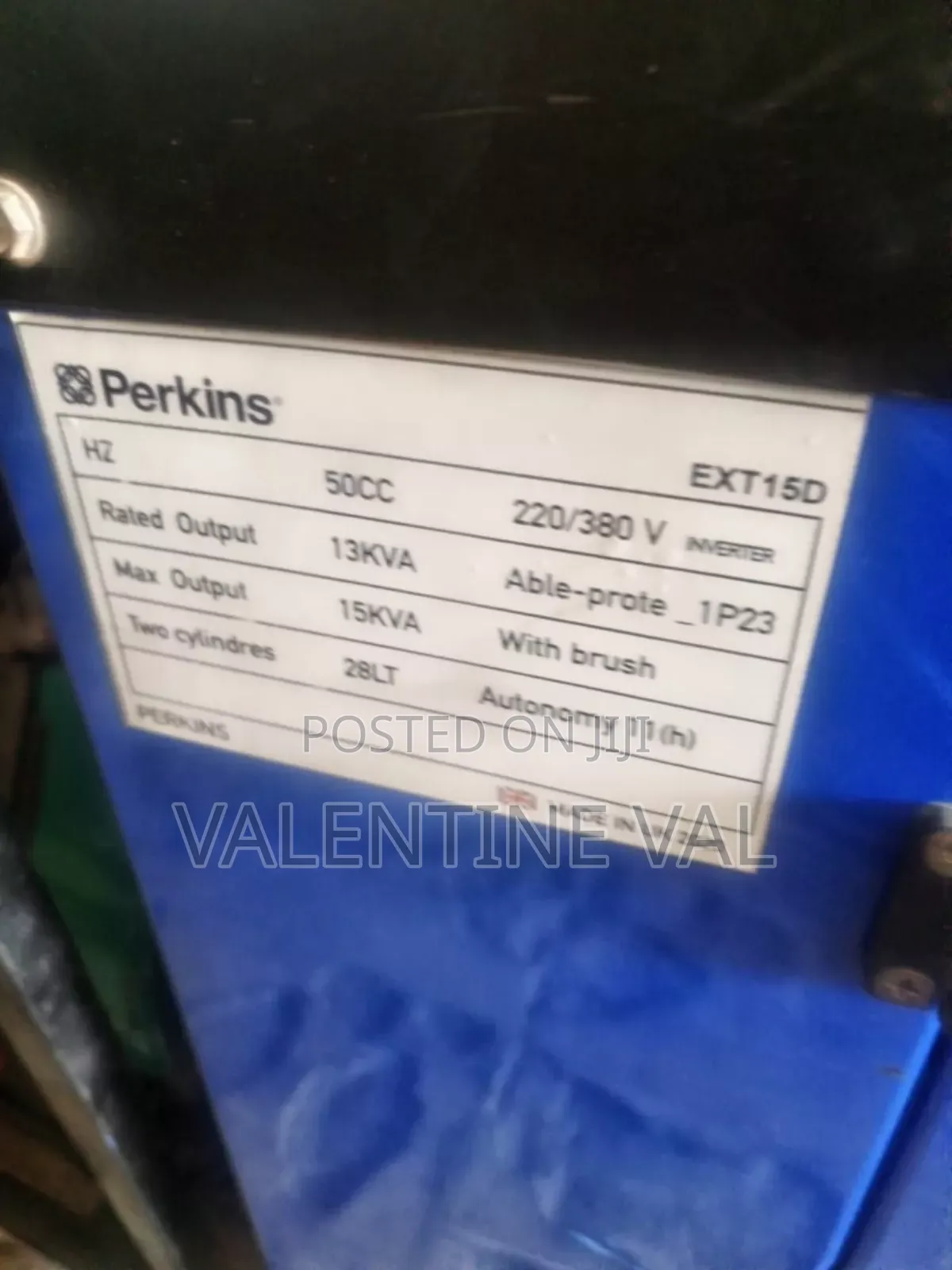 Perkins Diesel Generator 8 KVA Made in UK