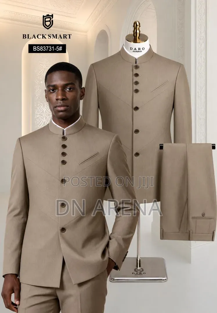 Beaded Embroidery Safari Suit Kaunda Suit