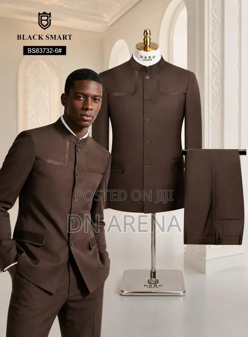 Beaded Embroidery Safari Suit Kaunda Suit