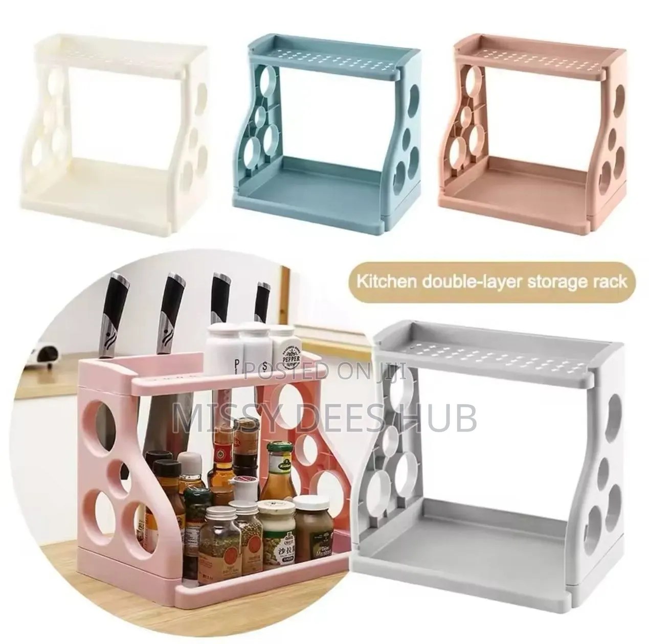 2 Layer Multifunctional Plastic Rack