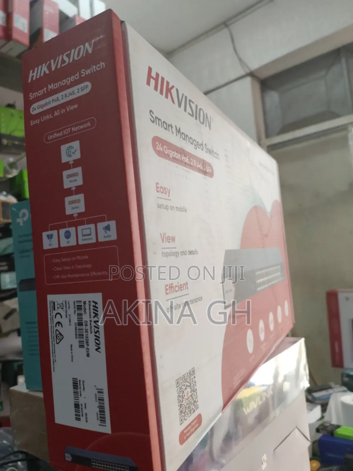 Hikvision 24 Port Gigabit Poe Smart Managed Switch/Ds-3e1528p-Ei/M