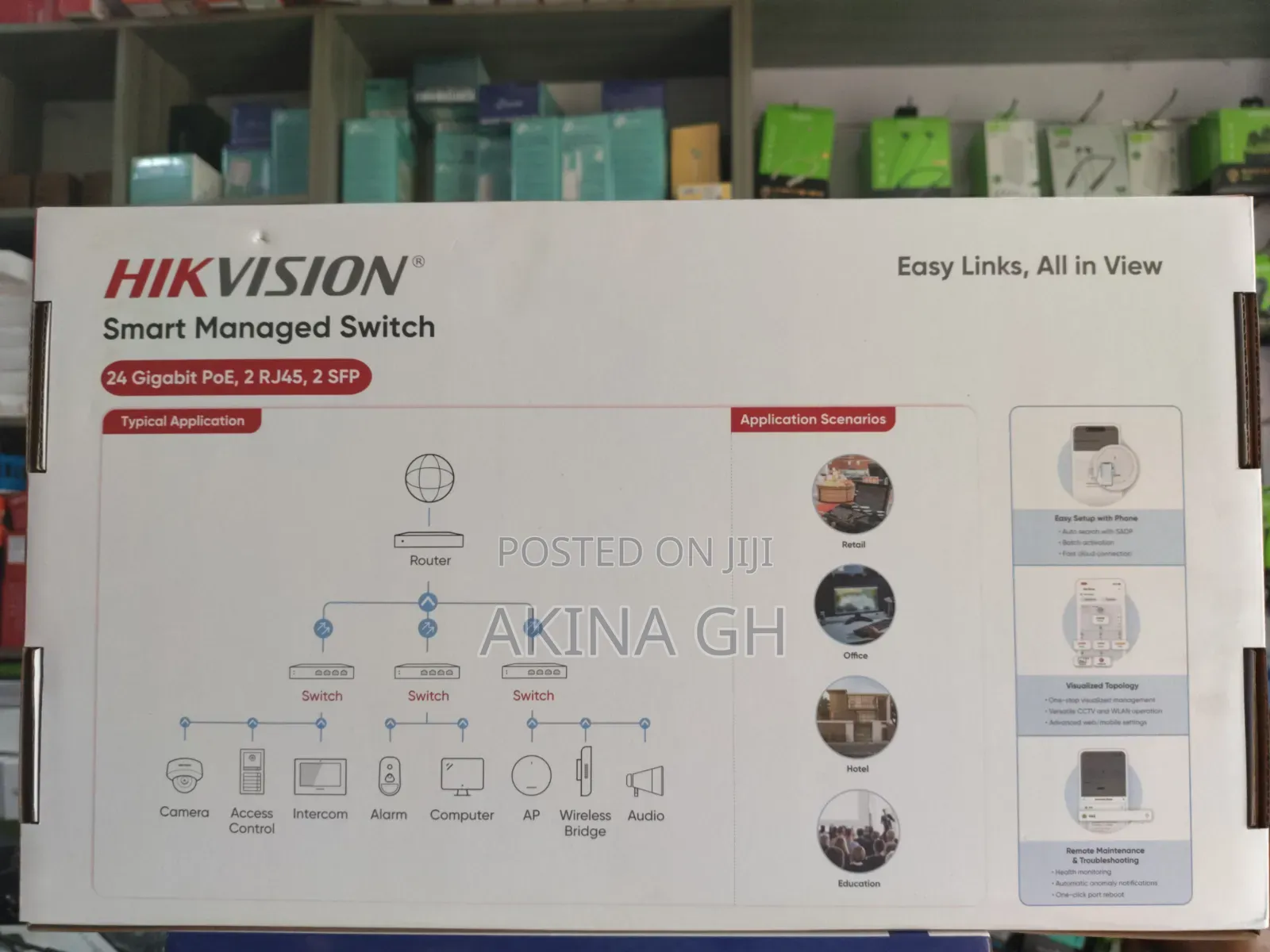 Hikvision 24 Port Gigabit Poe Smart Managed Switch/Ds-3e1528p-Ei/M