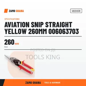 Aviation Snip Straight Yellow 260Mm - 