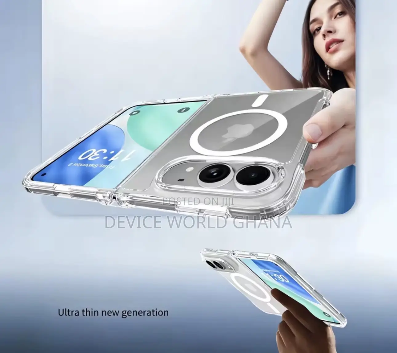 Transparent Magsafe Clear Case for iPhone DUO