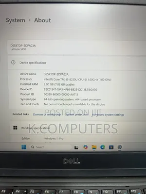 Laptop Dell Latitude 5490 8GB Intel Core i5 SSD 256GB