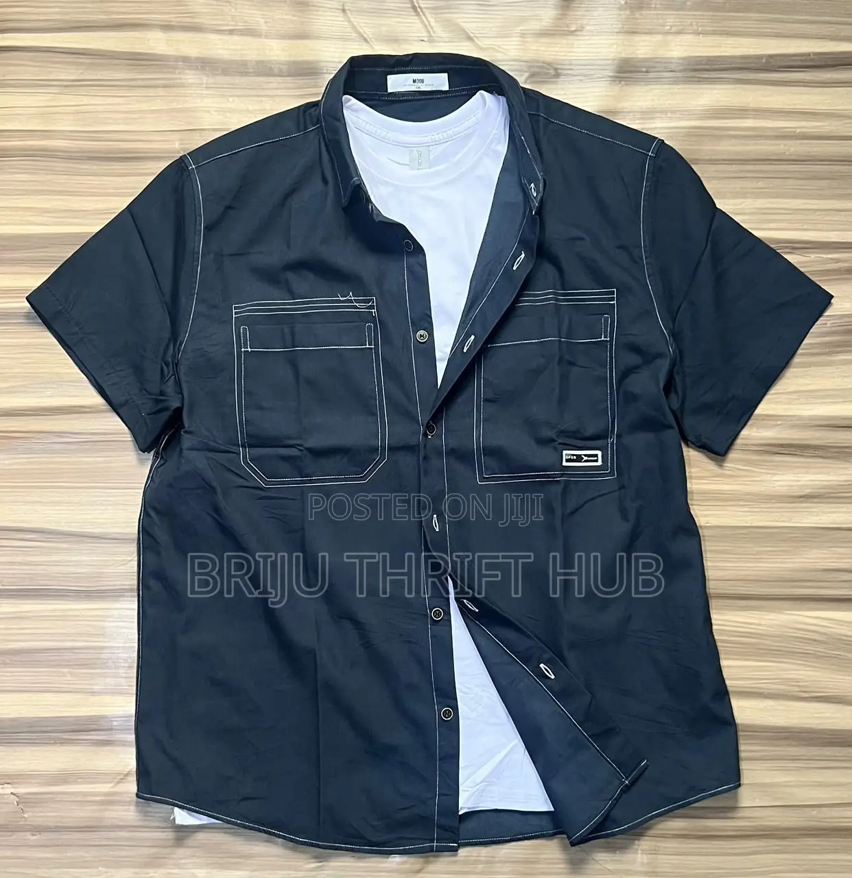 Quality Short-Sleeves Shirt With Round Neck