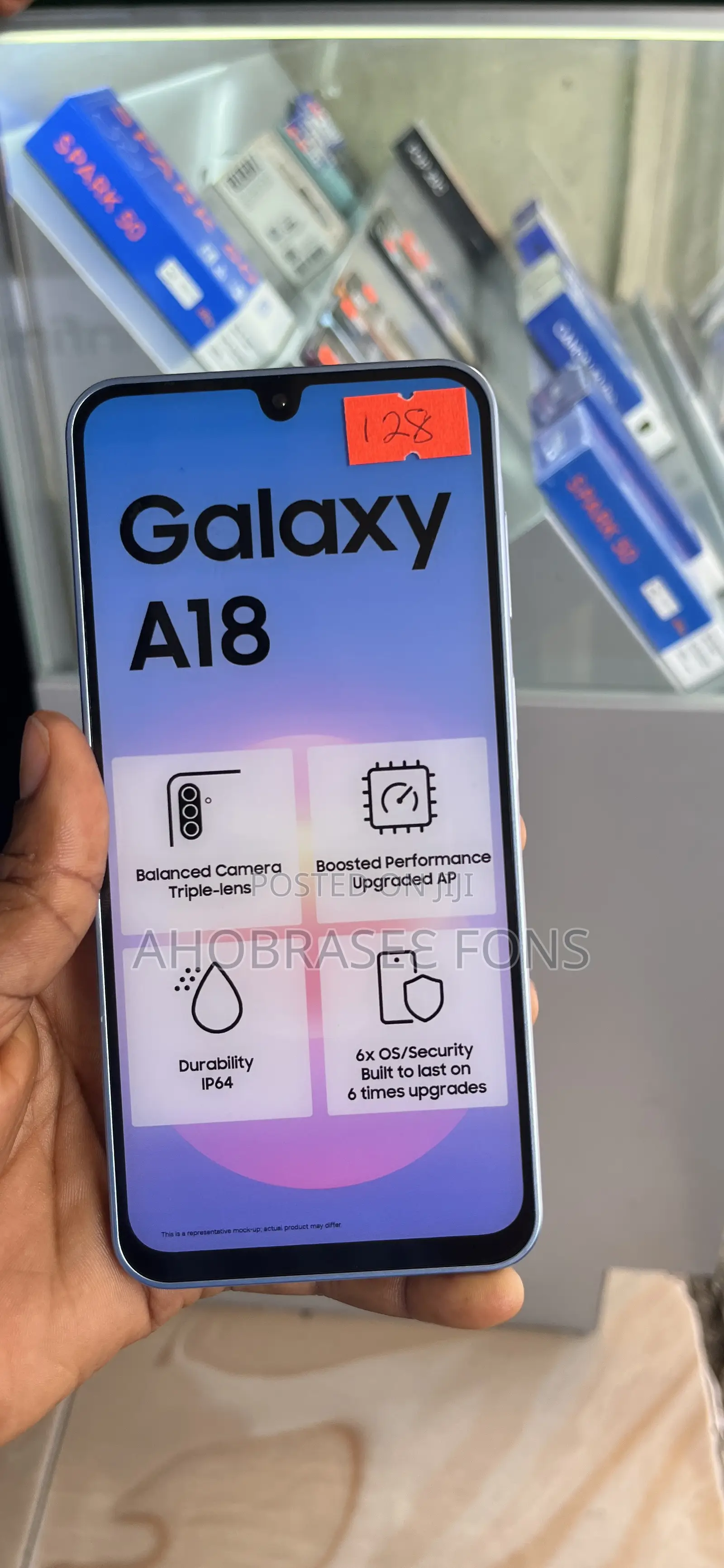 New Samsung Galaxy A18 128 GB Blue