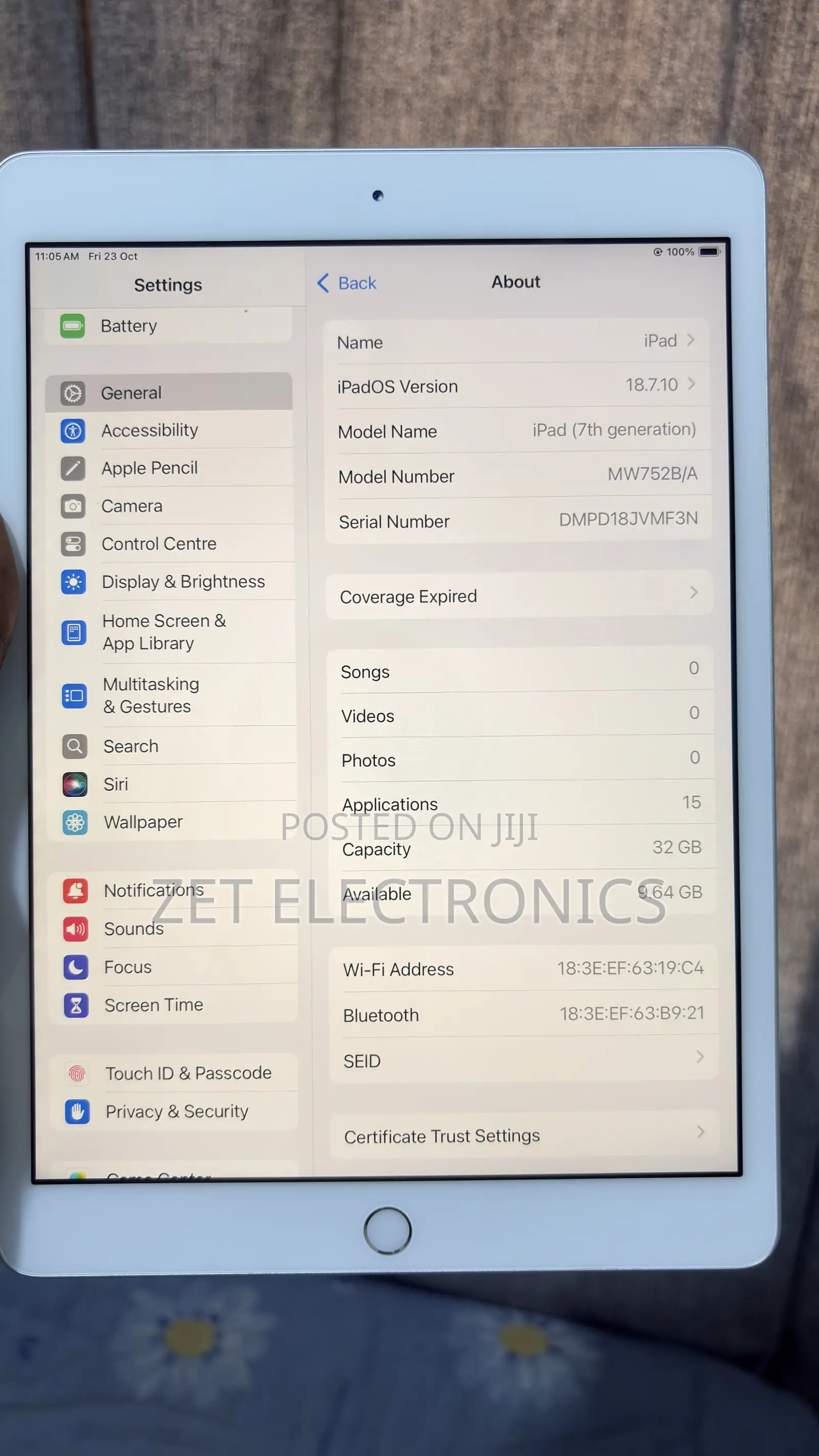Apple iPad 10.2 (2019) 32 GB Silver