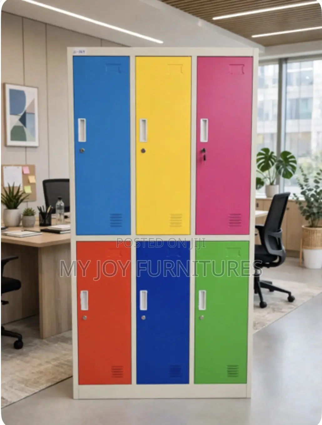 6 Door Colourful Metal Lockers