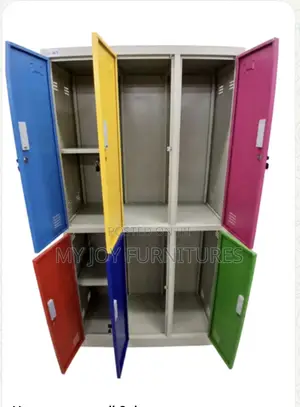 6 Door Colourful Metal Lockers