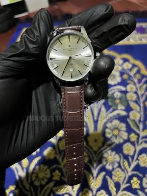 Vacheron Constantin Style Watch – Champagne Dial & Brown Leather Strap