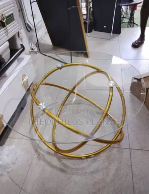 Ring Base Glass Center Table