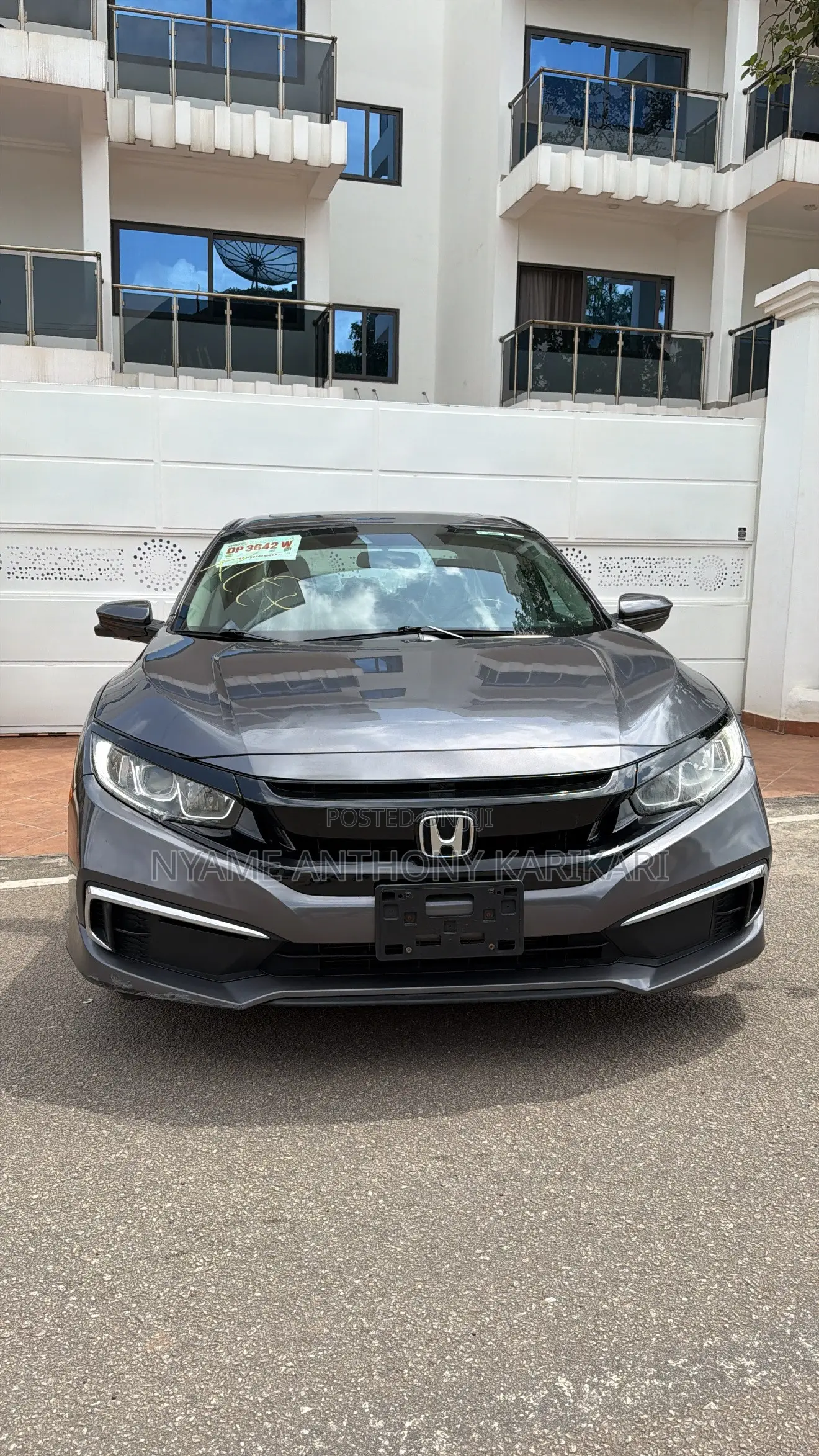 Honda Civic EX Sedan 2019 Gray