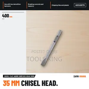 Chisel Flat 400Mm 28Mm Hex Head 35Mm - 