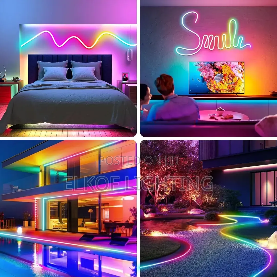 5m High Quality Smart Music Sync RGB Neon Strip Light Waterproof Neon