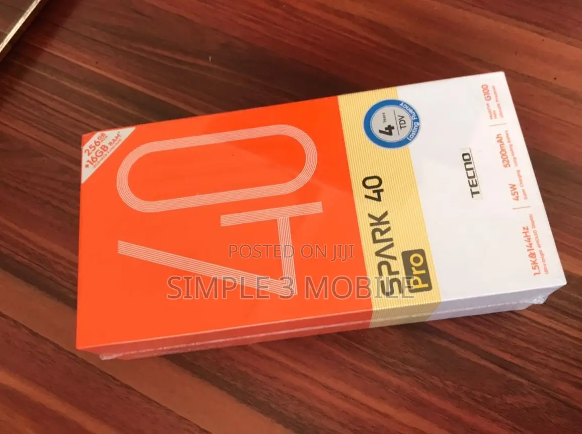New Tecno Spark 40 Pro+ 256 GB Black