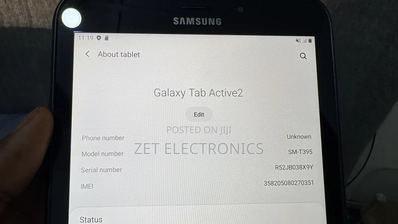 Samsung Galaxy Tab Active 2 16 GB Black