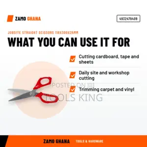 Jobsite Straight Scissors 118X300X25Mm - 