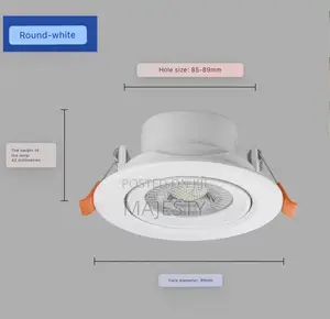 Adjustable Recessed Spotlight Downlight (COB Led) 3W & 7W