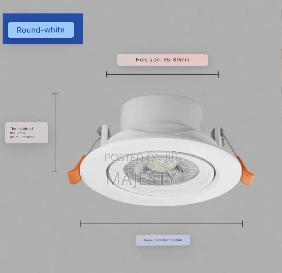 Adjustable Recessed Spotlight Downlight (COB Led) 3W & 7W