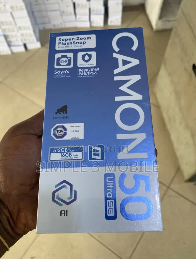 New Tecno Camon 50 Ultra 512 GB Blue
