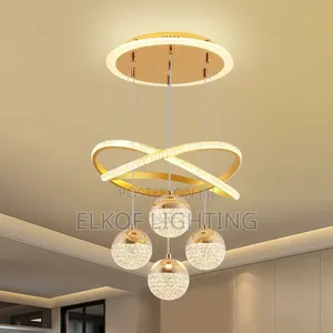 Quality Crystal Chandelier Ring Pendant Light Super Bright
