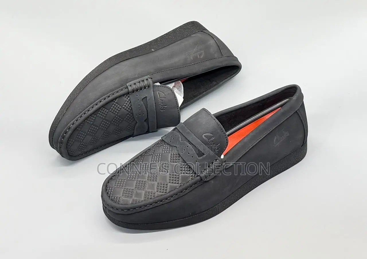 Clarks-Branded Penny Loafers