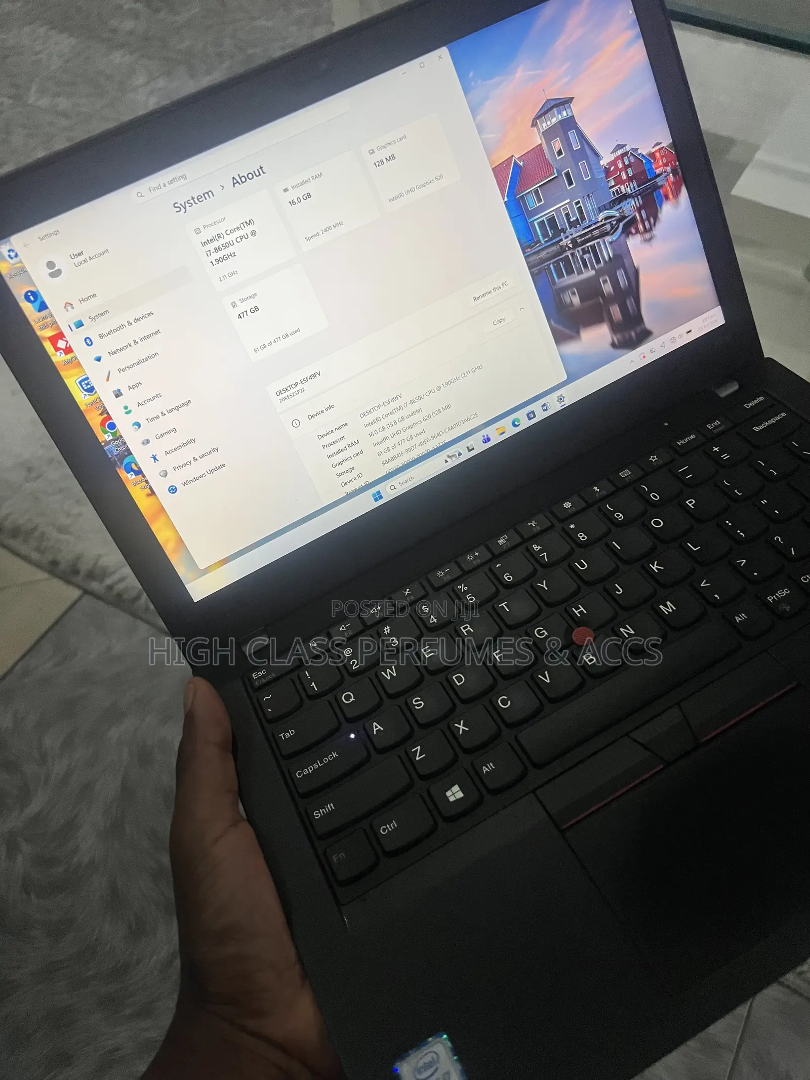 Laptop Lenovo ThinkPad X280 16GB Intel Core i7 SSD 512GB
