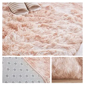 Luxury Caramel Fluffy Room Rug (160 × 200) Cm