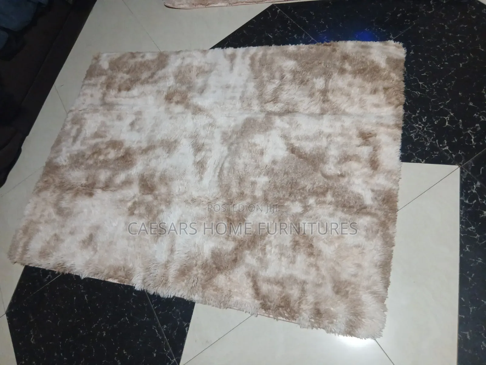 Luxury Caramel Fluffy Room Rug (160 × 200) Cm