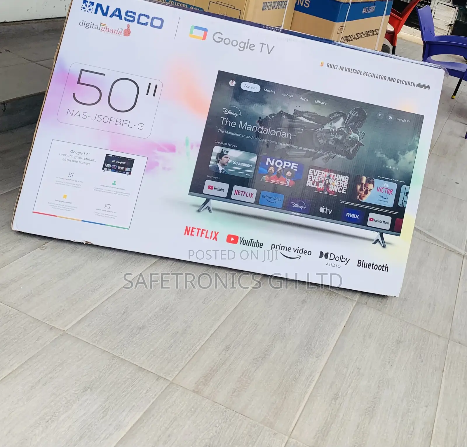 Lastest Frameless Full HD 50 Inch Nasco Clear Screen TV