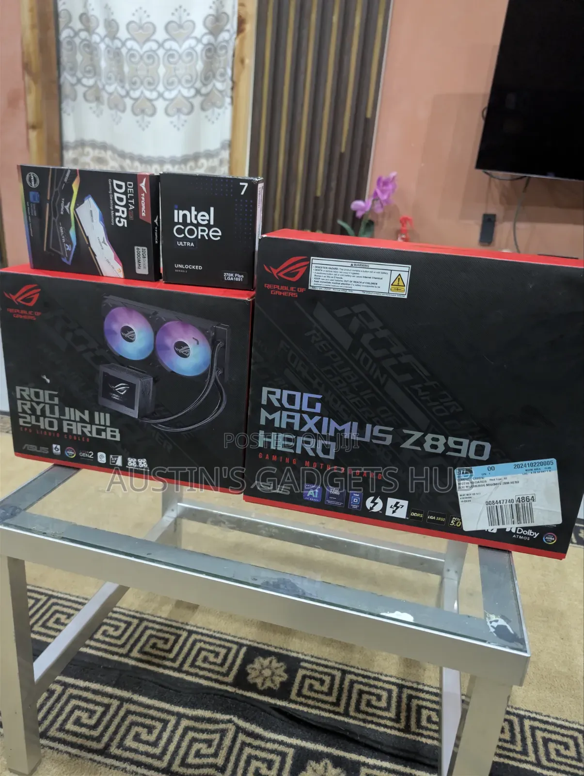 New Desktop Computer Asus 32GB Intel Core Ultra 7 SSD 2T
