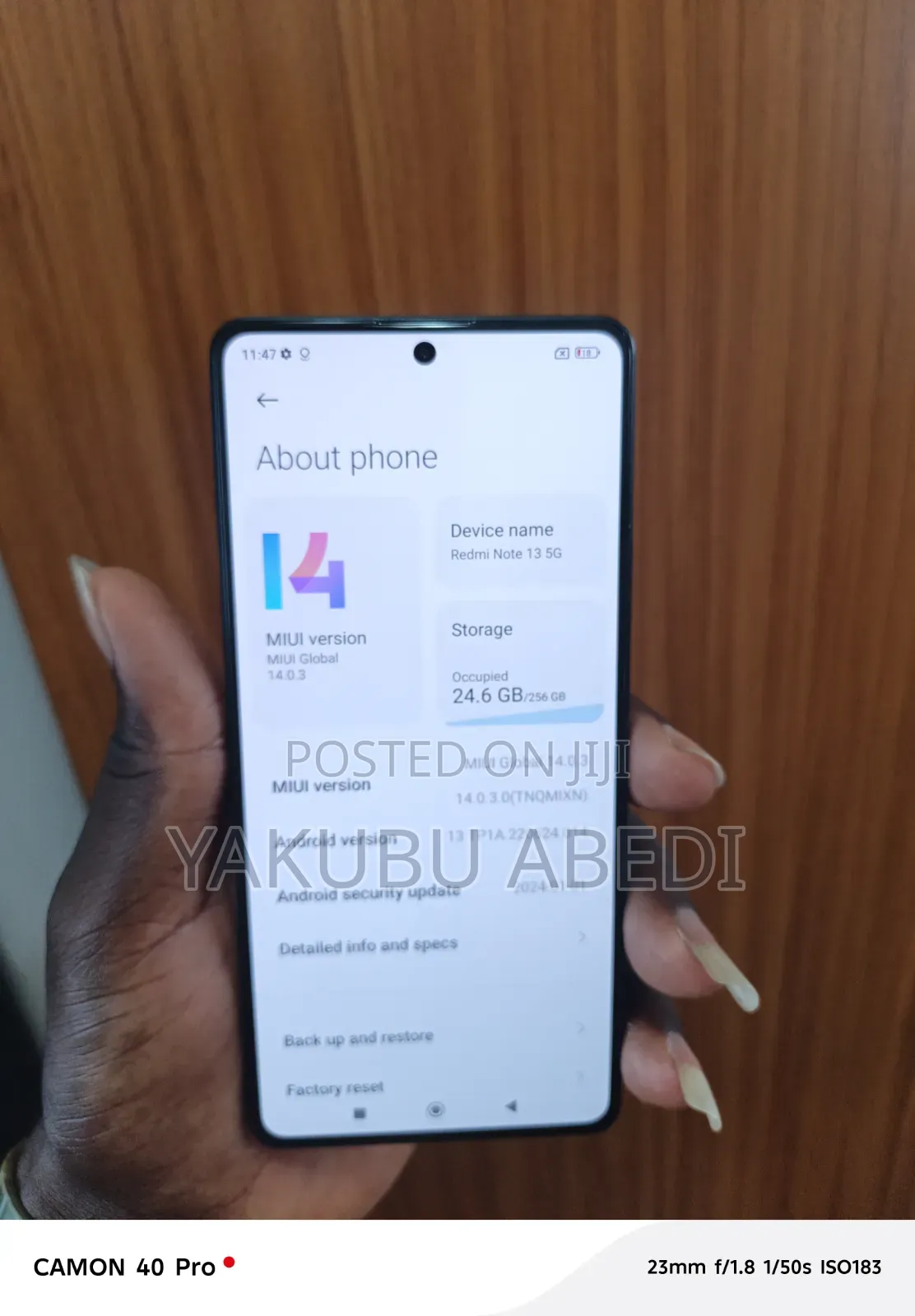 Xiaomi Redmi Note 13 256 GB Black