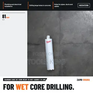Diamond Core Bit 81Mm WCHP-Tk Wet 450Mm 1-14 Unc - 