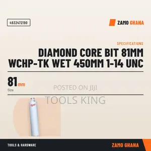 Diamond Core Bit 81Mm WCHP-Tk Wet 450Mm 1-14 Unc - 