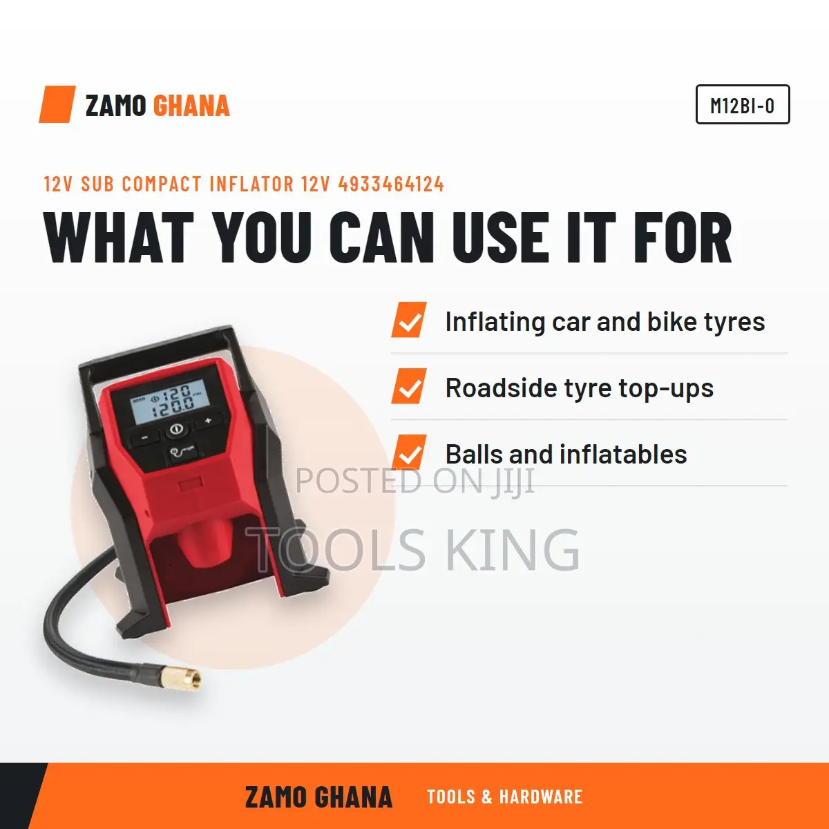 12V Sub Compact Inflator 12V - M12bi-0