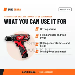 12V Percussion Drill Sub Compact 12V 2B 2A - M12bpd-202c